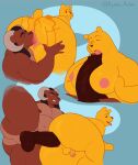 absurd_res anal anal_penetration anthro anus apollosardor balls bear big_balls big_butt big_pecs big_penis bighorn_sheep biped black_hair bovid brown_body brown_fur brown_nipples brown_penis butt butt_grab caprine curled_horn digital_media_(artwork) disney dominant dominant_anthro dominant_male dreadlocks duo erection fellatio food food_fetish food_play foreskin foreskin_play fur genitals hair hand_on_butt heterochromia hi_res honey_(food) horn hybrid licking male male/male male_penetrated male_penetrating male_penetrating_male mammal moobjob moobs musclegut muscular muscular_male nipples nude open_mouth oral pecs penetration penile penis pink_nipples pooh_bear rimming rimming_male sex sheep simple_background size_difference small_penis smile spread_butt spreading submissive submissive_anthro submissive_male tail thick_thighs tongue tongue_in_foreskin umber_(umberdooks) ursine vein veiny_penis winnie_the_pooh_(franchise) yellow_body yellow_fur