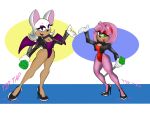 2018 4:3 5_fingers abstract_background amy_rose anthro bare_legs bat bedroom_eyes black_bow_tie black_clothing black_footwear black_high_heels black_jacket black_shoes black_tie_(suit) black_topwear bow_tie breasts cane cleavage clothed clothing contact_onomatopoeia dance_shoes dancewear dancing emerald_(gem) eulipotyphlan eyeliner eyeshadow facial_markings female fingers footwear fur gem glistening glistening_clothing glistening_footwear glistening_high_heels glistening_shoes gloves handwear head_markings hedgehog hi_res high_heels impact_lines impact_onomatopoeia jacket leotard looking_at_viewer makeup mammal markings mrblack1986 muzzle_(marking) narrowed_eyes onomatopoeia pink_body pink_fur purple_clothing purple_eyeshadow purple_leotard purple_wings red_clothing red_eyeshadow red_leotard rouge_the_bat seductive sega shoes simple_background smile smiling_at_viewer solo sonic_the_hedgehog_(series) sound_effects stiletto_heels suit suit_jacket tail tan_body tan_fur tan_markings tap_dancing tap_shoes text topwear white_background white_body white_clothing white_fur white_gloves white_handwear wings