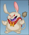  2016 3_toes albino alien better_version_at_source black_border blue_background border brooch cape cheek_tuft clothing digital_drawing_(artwork) digital_media_(artwork) disney dr._h&auml;msterviel fur gerbil gradient_background lilo_and_stitch mammal mostly_nude open_mouth pink_nose purple_mouth purple_tongue red_eyes rodent simple_background solo toes tuft verona7881 white_fur 