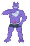  2018 body_hair boxer_briefs bulge chest_hair clothed clothing crystal digital_media_(artwork) ear_piercing footwear gem holding_item humanoid kingdomheartskeeper kingdomxathers looking_at_viewer male muscular muscular_male nintendo nipple_piercing nipples pecs pendulum piercing pok&eacute;mon pok&eacute;mon_(species) pok&eacute;morph sableye shoes smile solo standing stocky teeth topless underwear video_games 