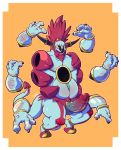  2015 abstract_background balls big_penis butt disembodied_hand dogfu erection feral genie glans hair hi_res hoopa hoopa_(unbound) humanoid_penis legendary_pok&eacute;mon looking_at_viewer male multi_arm multi_limb multi_tongue navel nintendo nipples nude open_mouth orange_eyes penis pok&eacute;mon pok&eacute;mon_(species) pubes red_hair retracted_foreskin sharp_teeth simple_background smile solo teeth tongue tongue_out uncut vein veiny_penis video_games 