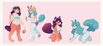 2025 all_fours alolan_form alolan_vulpix anthro big_breasts bikini blush breast_expansion breasts brown_hair clothing digital_media_(artwork) dondedun duo expansion eyewear female generation_1_pokemon generation_7_pokemon glasses hair hi_res human human_to_anthro kneeling looking_back looking_down mammal navel nintendo pokemon pokemon_(species) regional_form_(pokemon) round_glasses simple_background species_transformation swimwear tail transformation two-piece_swimsuit vulpix white_background