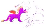  air6ornepig cum dragon feral male male/male oral penis precum size_difference spyro spyro_the_dragon video_games 