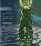 anthro balance_scale bovid caprine clothing demon dialogue drstrangeluvve elden_ring_nightreign english_text goat hi_res libra_creature_of_night male mammal mysterious_figure occult_symbol outside robe sand sigil sky solo symbol text