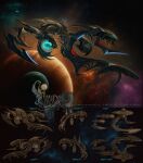  amarr_empire_(eve_online) artist_name commentary concept_art dated english_text eve_online glowing iosifchezan military_vehicle nebula no_humans original planet science_fiction space spacecraft star_(sky) starry_sky_background vehicle_focus 