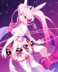  :d aisha_(elsword) back_bow bow cowboy_shot dress elbow_gloves elsword frills gloves hair_ornament long_hair looking_at_viewer magical_girl metamorphy_(elsword) open_mouth pink_eyes pink_hair purple_background rio_(rio773) sky smile solo star star_(sky) star_in_eye starry_sky symbol_in_eye thighhighs twintails white_bow white_dress white_gloves white_legwear zettai_ryouiki 