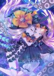  :d abigail_williams_(fate/grand_order) bangs black_bow black_dress black_gloves black_hat black_panties blonde_hair bloomers blue_eyes blurry blurry_foreground bow bug butterfly closed_mouth commentary_request depth_of_field dress dual_persona elbow_gloves eyebrows_visible_through_hair fate/grand_order fate_(series) floating_hair forehead gloves hair_bow hand_on_another's_cheek hand_on_another's_face hat hat_bow highres insect long_hair long_sleeves merichi_(ogaomega) multiple_girls open_mouth orange_bow pale_skin panties parted_bangs polka_dot polka_dot_bow red_eyes revealing_clothes sleeves_past_fingers sleeves_past_wrists smile suction_cups tentacles topless underwear very_long_hair white_bloomers white_hair witch_hat 