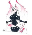  big_breasts big_penis breasts demon dickgirl humanoid intersex nipple_bulge penis pointy_ears r4 rubber succubus thick_thighs wings 