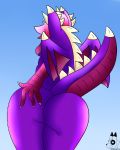  big_butt butt dragon girly rouarts_(artist) scalie solo spinky_wings_(character) 
