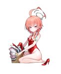  1girl absurdres ahoge animal_ear_hairband animal_ears asymmetrical_hair bandaid bandaid_on_knee bandaid_on_leg black_halo blue_archive breasts fake_animal_ears hairband halo highres huge_ahoge jacket leotard mole mole_under_each_eye mole_under_eye multiple_moles neck_ribbon neru_(blue_archive) neru_(bunny)_(blue_archive) orange_hair oversized_breast_cup playboy_bunny print_jacket rabbit_ears red_eyes red_leotard ribbon seoly_ouo short_hair small_breasts solo strapless strapless_leotard sukajan undone_neck_ribbon unworn_hairband unworn_jacket 