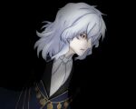  1boy ascot coat formal_clothes gloves jewelry male_focus melty_blood melty_blood:_type_lumina necktie portrait primevalraptor red_eyes shirt short_hair solo tsukihime tsukihime_(remake) vampire vlov_arkhangel white_ascot white_gloves white_hair white_necktie 
