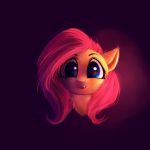  2018 absurd_res digital_media_(artwork) equine female feral fluttershy_(mlp) friendship_is_magic hair hi_res looking_at_viewer mammal miokomata my_little_pony smile solo 