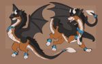 16:10 black_body black_fur collar dragon european_mythology flying fur membrane_(anatomy) membranous_wings mythological_creature mythological_scalie mythology open_mouth orange_eyes scales scalie sketch_page sketchy symrea western_dragon widescreen wings wyvern