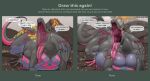 4_fingers abdominal_bulge anthro anthro_pred anthrofied beckoning belly belly_on_ground belly_squish big_belly big_breasts biped black_eyes bodily_fluids bodily_noises bold_text breasts burble_(sound_effect) burping burping_at_viewer claws derived_sound_effect detailed_background dialogue different_sound_effects digestion dripping drooling extended_sound_effect eyelashes featureless_breasts female female_pred fidchellvore finger_claws fingers front_view gaping_mouth generation_7_pokemon gesture grey_body grey_claws grey_scales huge_belly imminent_vore linked_speech_bubble long_tail looking_at_viewer motion_lines mouth_shot multicolored_body multicolored_scales nintendo non-mammal_breasts nude offscreen_character onomatopoeia open_mouth oral_vore outside palate pink_body pink_scales pink_tongue pokemon pokemon_(species) pokemorph presenting_mouth purple_body purple_scales redraw rumbling_stomach salazzle saliva saliva_drip saliva_on_tongue scales seara_(fidchellvore) shortened_sound_effect soft_vore solo sound_effect_variant sound_effects speech_bubble squish struggling tail talking_to_viewer teasing text text_emphasis tongue tongue_out translucent_speech_bubble volcano vore yellow_eyes yellow_sclera