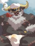  41raco ahab anthro briefs bulge clothing erection male solo tighty_whities underwear white_underwear 