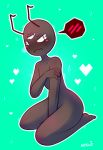  alien ant antennae anthro arthropod blush embarrassed insect male nekuzx tears 