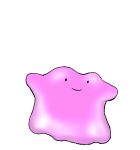  animated_gif commentary creature ditto eevee full_body gen_1_pokemon jumping looking_at_viewer motion_lines no_humans pokemon pokemon_(creature) redjiggs smile solo standing transformation transformed_ditto transparent_background 