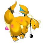  2009 bdsm bondage bound bruised dragonite green_eyes inkcookie male nintendo pok&eacute;mon pok&eacute;mon_(species) video_games 