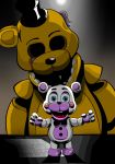  &lt;3 &lt;3_eyes 2018 animatronic bear bow_tie buttons_(fastening) clothing cute digital_media_(artwork) five_nights_at_freddy&#039;s five_nights_at_freddy&#039;s_2 freddy_fazbear&#039;s_pizzeria_simulator fur hat helpy_(fnaf) machine mammal robot shu_20625 teeth top_hat video_games withered_golden_freddy_(fnaf) 