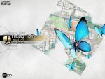  bug butterfly cloud deemo english_text flying highres ldt loading_screen oversized_bug riding riding_animal 