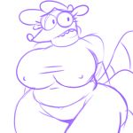  big_breasts breasts cartoon_network crossgender cute female line_art mammal monochrome nipple_bulge procyonid raccoon regular_show rigby_(regular_show) simple_background sweetdandy thick_thighs white_background wide_hips 