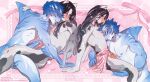  2_penises 5_fingers alternative_fashion altkir animal_genitalia anthro asmodeus_(altkir) balls biped blue_body blue_nipples blush bodily_fluids bottomwear bow_accessory butt chastity_cage chastity_device clothed clothing clothing_lift dorsal_fin duo ear_piercing ears_down emo equid equine erection feet femboy feral fin fingers fish fur genitals grin hair hi_res horse humanoid humanoid_genitalia humanoid_penis lace larger_male male male/male mammal marine multi_genitalia multi_penis mythological_creature mythological_equine mythology nipple_piercing nipples nude pegasus penile penis piercing pink_body pink_nipples pink_nose pivoted_ears pony raised_bottomwear raised_clothing raised_skirt ring_piercing sex shark sharp_teeth shin_(altkir) simple_background size_difference skirt skirt_lift smile star sweat tail teeth thick_thighs three-quarter_view wearing_chastity_cage wearing_chastity_device white_body wings 