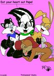  archie_comics bunnie_rabbot geoffrey_st._john hershey_the_cat kthanid sally_acorn sonic_team 