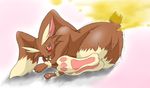  animal_ears blush bunny_ears fart farting furry lopunny pokemon 