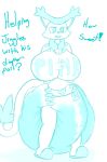  anthro big_breasts breasts delcatty dialogue diaper english_text feces feline female huge_breasts hyper hyper_feces hyper_soiling mammal messy_diaper nintendo open_mouth padding_magic pok&eacute;mon pok&eacute;mon_(species) scat slippers soiling text video_games 
