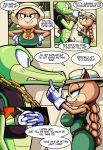  belinda big_breasts breasts caprine cloudz comic crocodile crocodilian dreamcastzx1 female goat huge_breasts male mammal reptile scalie sonic_(series) sonic_boom vector_the_crocodile 