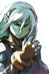  blue_eyes breath_of_fire breath_of_fire_iv closed_mouth commentary fingerless_gloves fou-lu frown gloves hankuri long_hair looking_at_viewer male_focus orange_gloves solo upper_body white_background white_hair 