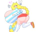 2022 ambiguous_gender animate_inanimate anthro big_breasts big_butt biped blonde_hair blue_clothing blue_shirt blue_topwear bottomwear braided_hair breasts butt canid canine canis cassie_torbjornson chihuahua cleavage cleavage_overflow clothed clothed_female clothed_human clothing collar digital_drawing_(artwork) digital_media_(artwork) domestic_dog emanata english_description extreme_size_difference eye_through_hair eyebrow_through_hair eyebrows eyelashes eyelashes_through_hair female feral footwear glistening glistening_breasts glistening_butt group hair hi_res hotpants huge_breasts human humphrey_(theycallhimcake) hyper hyper_breasts lagomorph legwear leporid living_plushie long_ears long_hair looking_aside mammal multicolored_clothing multicolored_shirt multicolored_topwear not_furry_focus one_leg_up open_mouth open_smile pattern_clothing pattern_shirt pattern_topwear plushie purple_eyes quadruped rabbit raised_leg red_bottomwear red_clothing red_footwear red_hotpants red_shoes red_shorts scut_tail shirt shoes short_tail shorts simple_background size_difference smile socks sprinkles_(theycallhimcake) striped_clothing striped_shirt striped_topwear stripes tail theycallhimcake thigh_highs thigh_socks topwear toy_dog translucent translucent_hair trio two_tone_clothing two_tone_shirt two_tone_topwear white_background white_body white_clothing white_shirt white_topwear