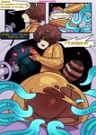 absurd_res afro ailurid ambiguous_gender anthro arachnoid888 big_butt bodysuit butt clothing colored comic dialogue digital_drawing_(artwork) digital_media_(artwork) duo femboy fur gambaina_(character) hair hi_res huge_butt latex latex_clothing latex_skinsuit looking_back male mammal monster open_mouth questionable_consent red_panda skinsuit space spacecraft speech_bubble tail tentacle_creature tentacles text thick_thighs tight_clothing torn_clothing vehicle wide_hips