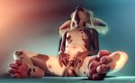  3d_(artwork) anthro areola canine chinese_crested_dog claws clitoris digital_media_(artwork) digitigrade dog erect_nipples female female_sounding gaping gaping_pussy jinjing-yu looking_up mammal masturbation multi_nipple nipples nude pawpads paws penetration photorealism pussy sex solo spread_pussy spreading story story_in_description tail_sex tchaikovsky2 toe_claws urethral urethral_penetration vaginal vaginal_masturbation 