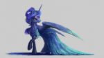  armwear blue_theme clothing dress elbow_gloves equine female friendship_is_magic gloves horn mammal my_little_pony piercing plainoasis princess_luna_(mlp) solo sparkles winged_unicorn wings 