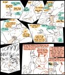 2025 3_fingers 4_fingers 6:7 8_panel_comic african_golden_wolf all_fours anthro avo_(weaver) bed bent_over black_border blush blushing_profusely bodily_fluids border bovid breasts camera canid canine canis caprine clothed clothed_anthro clothed_female clothed_male clothing color_coded color_coded_speech_bubble comic dialogue digital_drawing_(artwork) digital_media_(artwork) dominant dominant_female duo egyptian_wolf english_text explicitly_stated_consent explicitly_stated_nonconsent felid female fingers from_front_position fully_clothed fully_clothed_anthro fully_clothed_female fully_clothed_male furniture head_on_pillow hi_res hooved_fingers hooves larger_female linked_speech_bubble long_neck lying male male/female mammal missionary_position navel nipples nude nude_anthro nude_female nude_male on_back on_bed on_bottom on_top open_mouth oral oral_penetration pack_street pandora_(weaver) pantherine penetration penile penile_penetration penis_in_vagina pillow predator/prey raised_tail remmy_cormo reverse_cowgirl_position sex sheared sheep simple_background size_difference smaller_male speech_bubble spread_legs spreading submissive submissive_male sweat sweatdrop tail text the_weaver tiger tripod vaginal vaginal_penetration white_background yelling