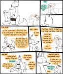 2025 6:7 8_panel_comic african_golden_wolf anthro avo_(weaver) bed black_border blush bodily_fluids border bovid boxer_briefs bra breasts camera canid canine canis caprine chest_tuft cleavage clothed clothing color_coded color_coded_speech_bubble comic covering covering_crotch covering_self dialogue digital_drawing_(artwork) digital_media_(artwork) duo egyptian_wolf english_text eye_contact female furniture hand_on_face hand_on_knee hand_on_leg hi_res horizontal_pupils interspecies larger_female linked_speech_bubble looking_at_another makeup male male/female mammal navel nervous on_bed pack_street panties pillow predator/prey pupils remmy_cormo sheared sheep simple_background sitting sitting_on_bed size_difference smaller_male speech_bubble sweat tail talking_to_another text the_weaver topless topless_anthro topless_male tripod tuft underwear underwear_only white_background