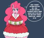  anthro big_breasts blue_eyes breasts earth_pony english_text equine fan_character female friendship_is_magic hair horse huge_breasts hugtastic_pinkie_pie mammal my_little_pony pink_hair pinkie_pie_(mlp) pony somescrub text thick_thighs voluptuous wide_hips 