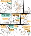 2025 3_fingers 4_fingers 6:7 8_panel_comic african_golden_wolf anthro avo_(weaver) bed big_dom_small_sub blush bodily_fluids bovid breast_squish breasts bulge canid canine canis caprine clothed clothing color_coded color_coded_speech_bubble comic cowgirl_position dialogue digital_media_(artwork) dominant dominant_female duo egyptian_wolf english_text explicitly_stated_consent eye_contact female female_on_top fingers foreplay from_front_position furniture genitals hand_on_chest hand_on_penis hi_res hooved_fingers hooves horizontal_pupils larger_female linked_speech_bubble long_penis looking_at_another lying lying_on_bed male male/female male_on_bottom mammal nipples nude nude_anthro nude_female nude_male on_back on_bed on_bottom on_top pack_street penis pillow pupils remmy_cormo sex sheared sheep sitting sitting_on_bed size_difference smaller_male speech_bubble squish submissive submissive_male sweat sweatdrop tail tenting text the_weaver topless topless_male