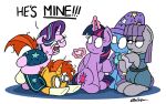  2018 bobthedalek cup equine female friendship_is_magic group horn horse mammal maud_pie_(mlp) my_little_pony pony starlight_glimmer_(mlp) sunburst_(mlp) tea_cup trixie_(mlp) twilight_sparkle_(mlp) unicorn 