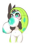  2018 areola big_breasts black_skin blush breasts colored_sketch female forehead_gem green_eyes green_hair green_nipples hair headband hi_res holding_breast huge_breasts humanoid lactating legendary_pok&eacute;mon long_hair meloetta meloetta_(aria_form) multicolored_skin navel nintendo nipples nude plantpenetrator pok&eacute;mon pok&eacute;mon_(species) pussy short_stack simple_background sketch solo standing two_tone_skin video_games white_background white_skin 