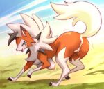  anus big_breasts breasts busty_feral canine dusk_lycanroc female feral lycanroc mammal melonleaf nintendo nipples pok&eacute;mon pok&eacute;mon_(species) pussy solo video_games 