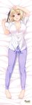  cleavage dakimakura dress_shirt no_bra open_shirt poro 