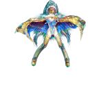  1girl armored_boots ass_visible_through_thighs aztec blue_eyes blue_hair boots bright_pupils cape closed_mouth colored_eyelashes covered_navel fate/grand_order fate_(series) floating_hair full_body game_cg gloves gold_boots gold_cape green_hair groin headdress highleg highleg_leotard highres hiroe_rei kukulkan_(fate) kukulkan_(third_ascension)_(fate) legs_apart leotard long_hair long_sidelocks looking_at_viewer official_art outstretched_crossed_arms sidelocks solo spoilers standing straight-on tachi-e thigh_boots thighhighs third-party_source transparent_background two-sided_cape two-sided_fabric very_long_hair white_gloves white_leotard white_pupils white_thighhighs 