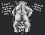 age_difference aged_up animal_genitalia anthro arm_hair back_hair backsack ball_tuft balls bent_legs big_dom_small_sub black_background bodily_fluids body_hair bubble_butt butt butt_hair cum cum_on_ground cum_while_penetrated cumshot dialogue dominant dominant_male duo ejaculation elemental_creature elemental_humanoid erection faceless_character faceless_male fungi_fauna fungi_humanoid fungus fur genital_fluids genitals hand_on_hip hands-free hands_on_legs hands_on_thighs heart_symbol humanoid kneeling knot knotted_penis leg_hair male male/male male_anthro manly markings monochrome motion_lines muscular muscular_male mushroom mushroom_cap mushroom_humanoid older_dom_younger_sub older_male oral oral_orgasm oral_penetration orgasm penetration penis rear_view saliva sheath simple_background size_difference slightly_chubby spots spotted_body spotted_markings submissive submissive_male tail tail_motion tailwag tuft undergreysnest watermark younger_male
