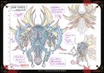  artist_request bug commentary_request from_behind from_side full_body giant giant_insect giant_monster insect_wings monster multiple_views official_art reference_sheet simple_background solo translation_request wings yuushakei_ni_shosu 