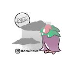  artist_name azusteve cherrim cherrim_(overcast) cloud highres instagram_logo instagram_username no_humans pokemon pokemon_(creature) signature solo 