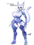  2018 anthro big_breasts big_thighs breasts edit fat_tat_cat_(ready_player_one) feline female huge_breasts looking_at_viewer mammal queen_of_cats ready_player_one small_waist snao wide_hips 