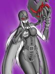  artman-eyt big_breasts breasts camel_toe digimon female hi_res humanoid ladydevimon not_furry red_eyes simple_background solo 