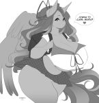  &lt;3 alternate_version_at_source big_breasts bow breasts cherrikissu clothing english_text equine feathers female greyscale hair hair_bow hair_ribbon horse huge_breasts japanese_uniform long_hair mammal midnight_mist miniskirt monochrome monochrope my_little_pony panties pegasus pony ribbons school_uniform simple_background sketch skirt text under_boob underwear uniform voluptuous white_background wide_hips wings 